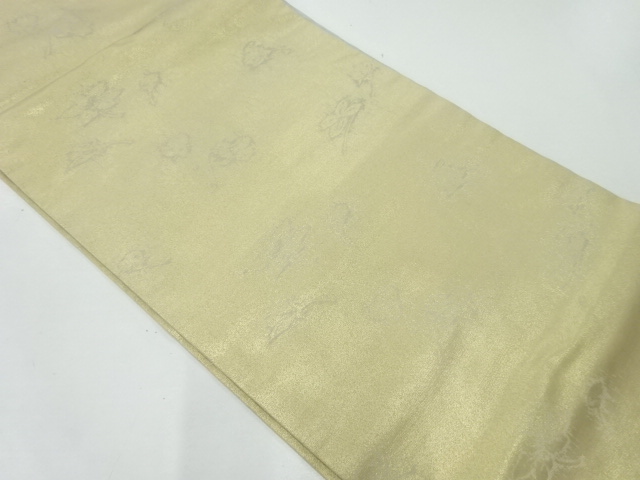 JAPANESE KIMONO / FLOWER PATTERN WEAVING NAGOYA OBI